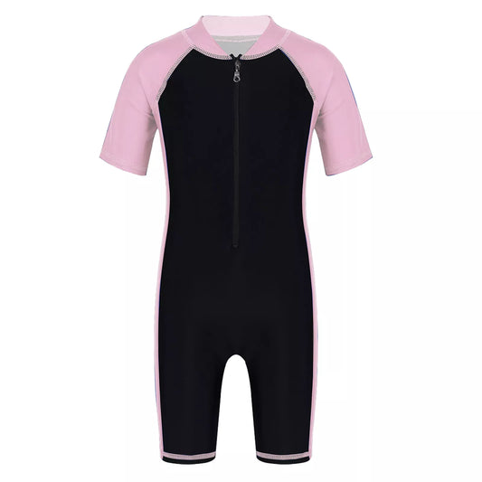 girl's wetsuit in pink