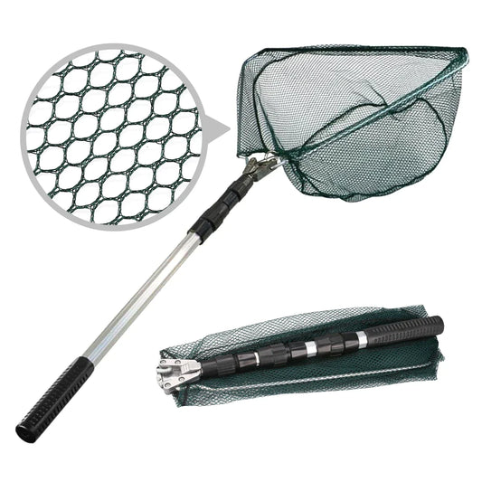 Portable and extendable aluminum alloy fishing net