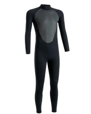 Black neoprene wetsuit for men